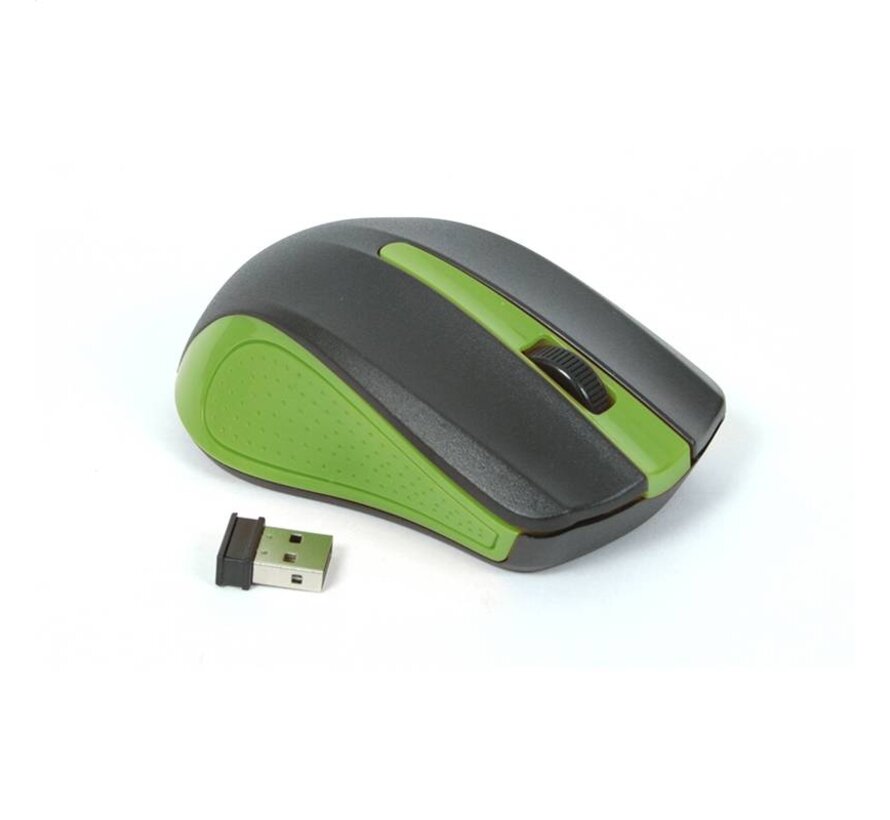 MOUSE OMEGA OM-419 WIRELESS 2,4GHz 1000DPI GRÜN USB