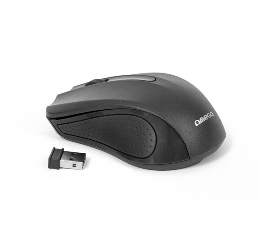 SOURIS SANS FIL OMEGA OM-419  2,4GHz 1000DPI NOIR NANO recepteur USB