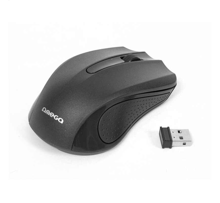 SOURIS SANS FIL OMEGA OM-419  2,4GHz 1000DPI NOIR NANO recepteur USB