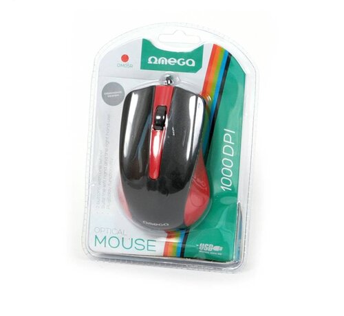 Omega SOURIS OPTIQUE OMEGA OM-05R ROUGE USB - 1000 DPI