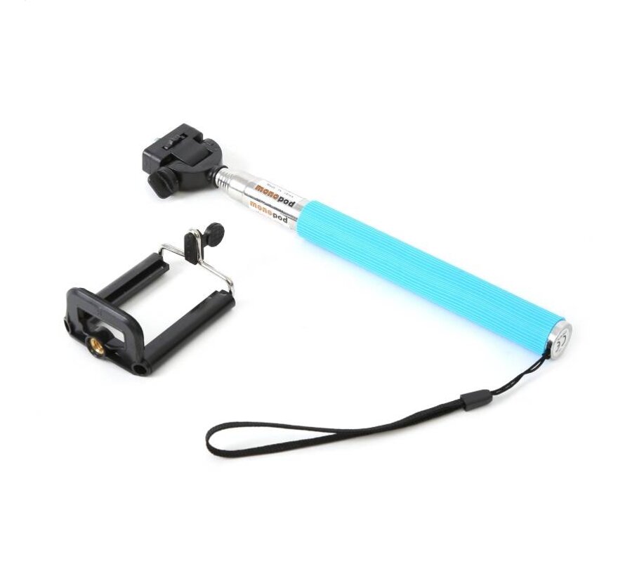 PERCHE A SELFIE/MONOPOD POUR CAMERA SPORT/BLEU