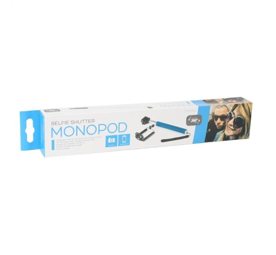 OMEGA MONOPOD - SPORT CAMERA TELESCOPIC POLE SELFIE STICK BLUE [43018]
