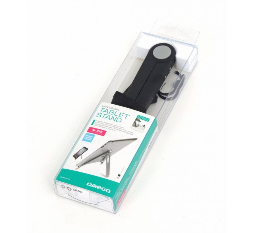 OMEGA SUPPORT UNIVERSEL POUR TABLETTE NOIR 42060