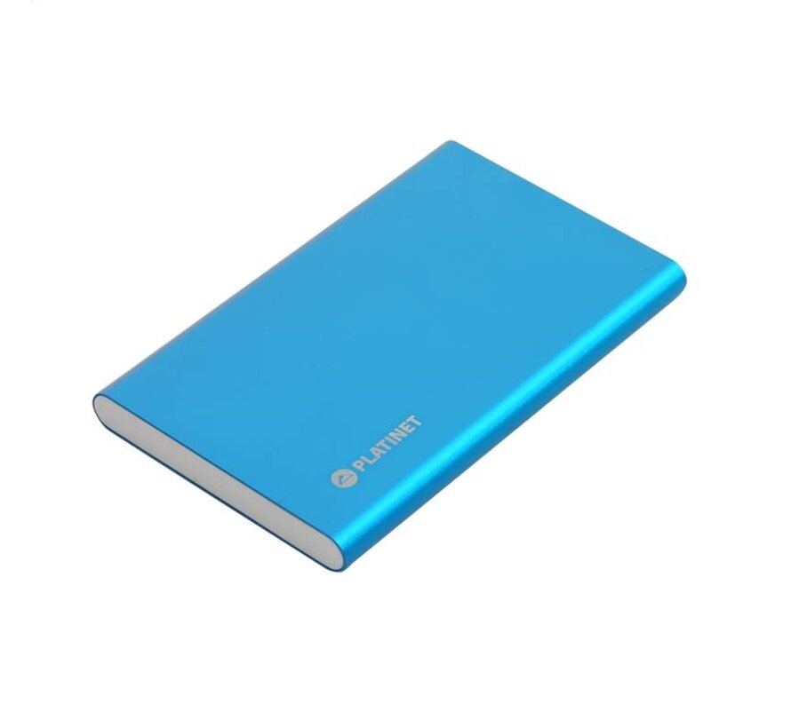 POWER BANK PLATINET 5000mAh polymere bleu [43174]