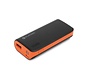 BATTERIE POWER BANK PLATINET 4400mAh + cable microUSB + fonction lampe de poche NOIR/ORANGE [42915]