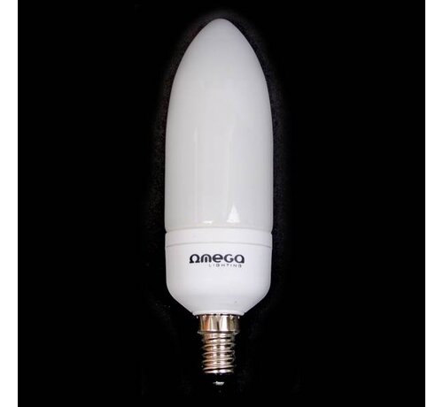 Omega OMEGA ENERGY SAVING BULB - Candle 9W 2700K E14  [41177]