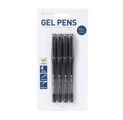 Platinet STYLO A ENCRE GEL PLATINET NOIR 4 PCS