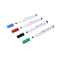 PLATINET DRY ERASE MARKERS BLACK / BLUE / RED / GREEN 12 PCS