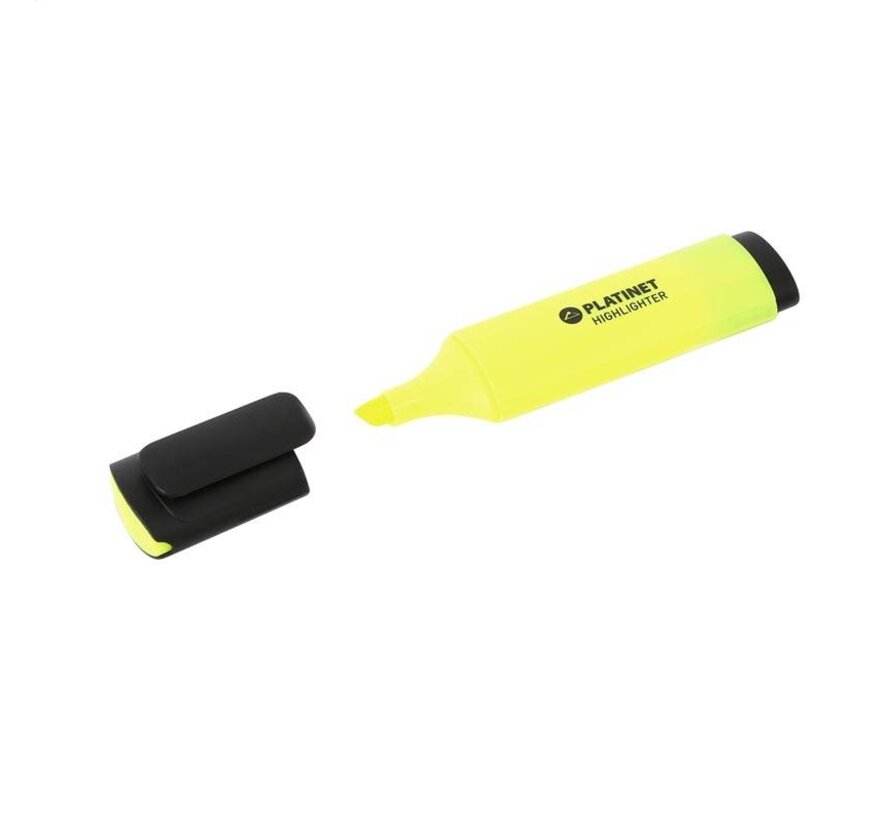 SURLIGNEURS PLATINET 12PCS JAUNE/ORANGE/ROSE/VERT 43007