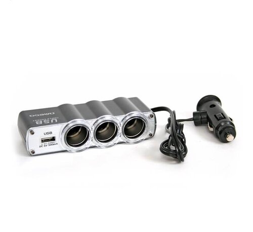 Omega OMEGA TRIPLE CIGAR SOCKET CABLE + USB portTC-911