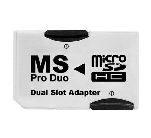 Platinet ADAPTATEUR CARTE MEMOIRE PLATINET PRO DUO -> 2 x MICRO SDHC DUAL SLOT [40801]