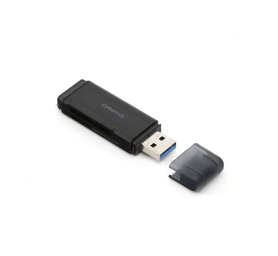 OMEGA CARD READER microSDHC USB 3.0 BLACK