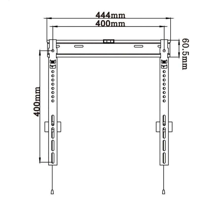 OMEGA TV BRACKET MAX VESA 400 FIX ULTRA SLIM 10MM ALMA