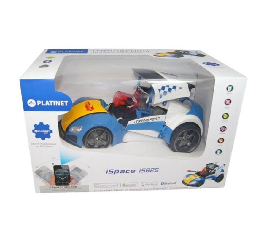 VOITURE TELECOMMANDABLE BLUETOOTH PLATINET TRANSMUTATION iS625