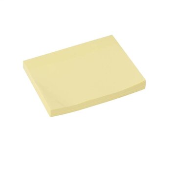 Platinet FEUILLETS AUTOCOLLANTS 75x100MM PLATINET 100FEUILLES JAUNE