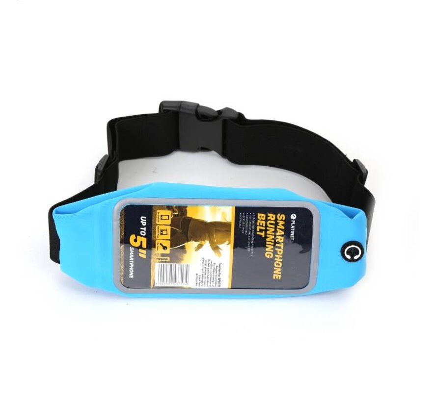 PLATINET WAIST BAG WITH SMARPTHONE WINDOW BLUE