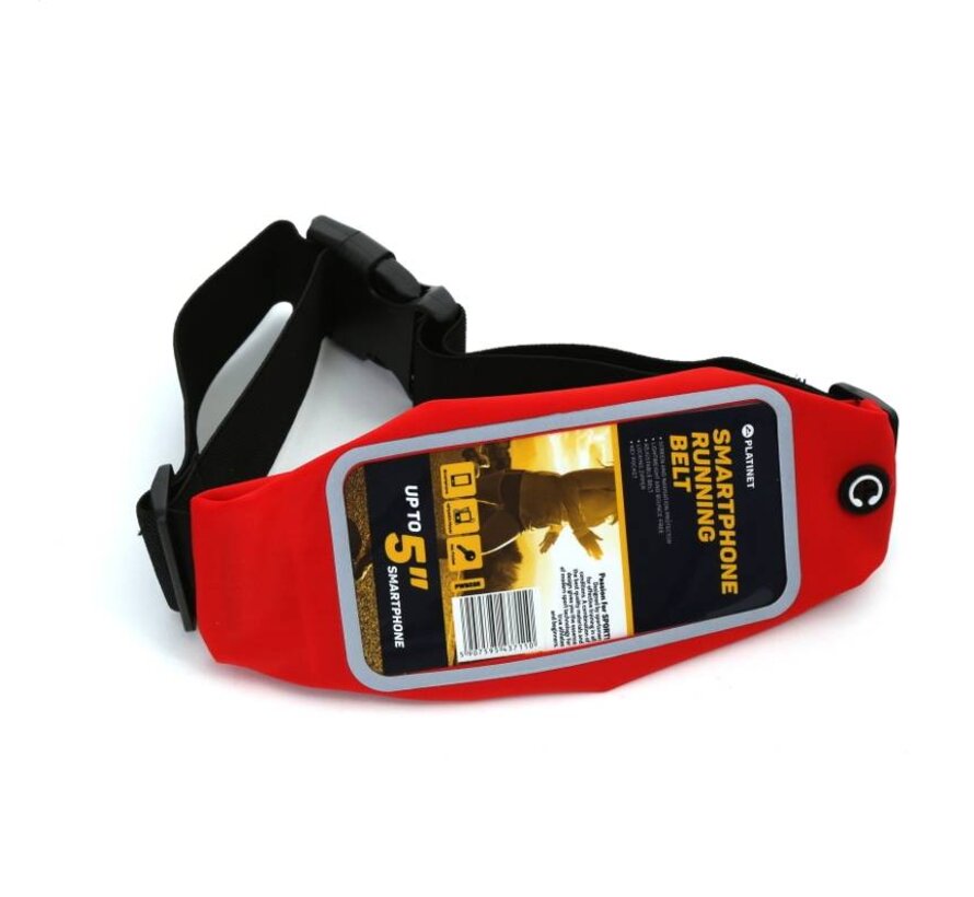 PLATINET SPORTGURT MIT FESNTER FÜR SMARTPHONE ROT