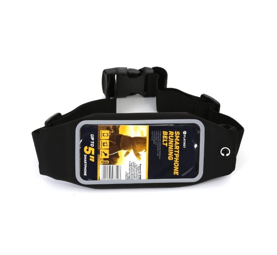 PLATINET SPORTGURT MIT FESNTER FÜR SMARTPHONE SCHWARZ