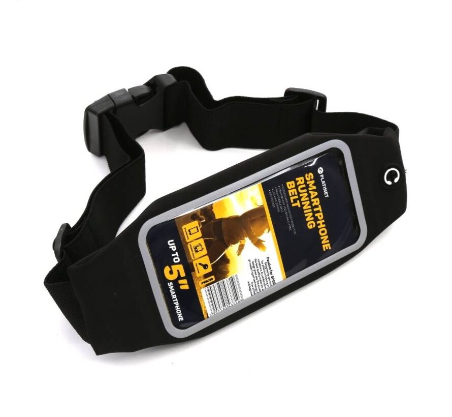 PLATINET SPORTGURT MIT FESNTER FÜR SMARTPHONE SCHWARZ