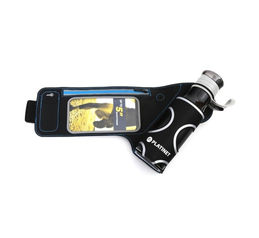 PLATINET WAIST BAG WITH SMARPTHONE WINDOW AND WATER BOTTLE