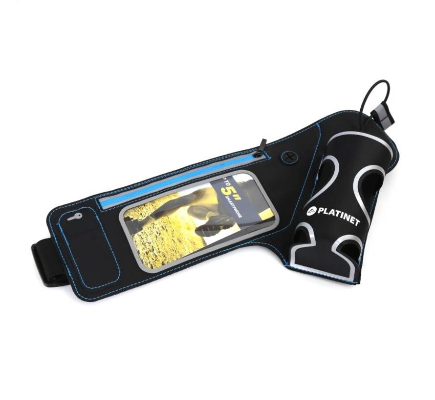 PLATINET WAIST BAG WITH SMARPTHONE WINDOW AND WATER BOTTLE