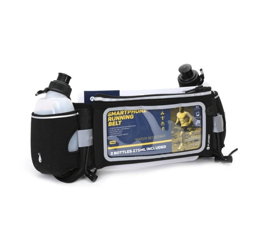 PLATINET WAIST BAG WITH WINDOW AND 2 WATER BOTTLES