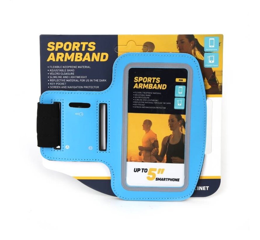 PLATINET SMARTPHONE SPORT ARMBAND BLAU