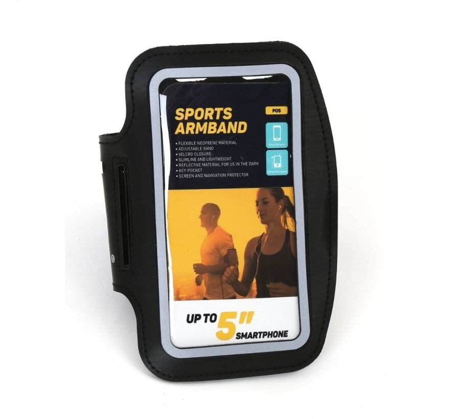 PLATINET SMARTPHONE SPORT ARMBAND SCHWARZ