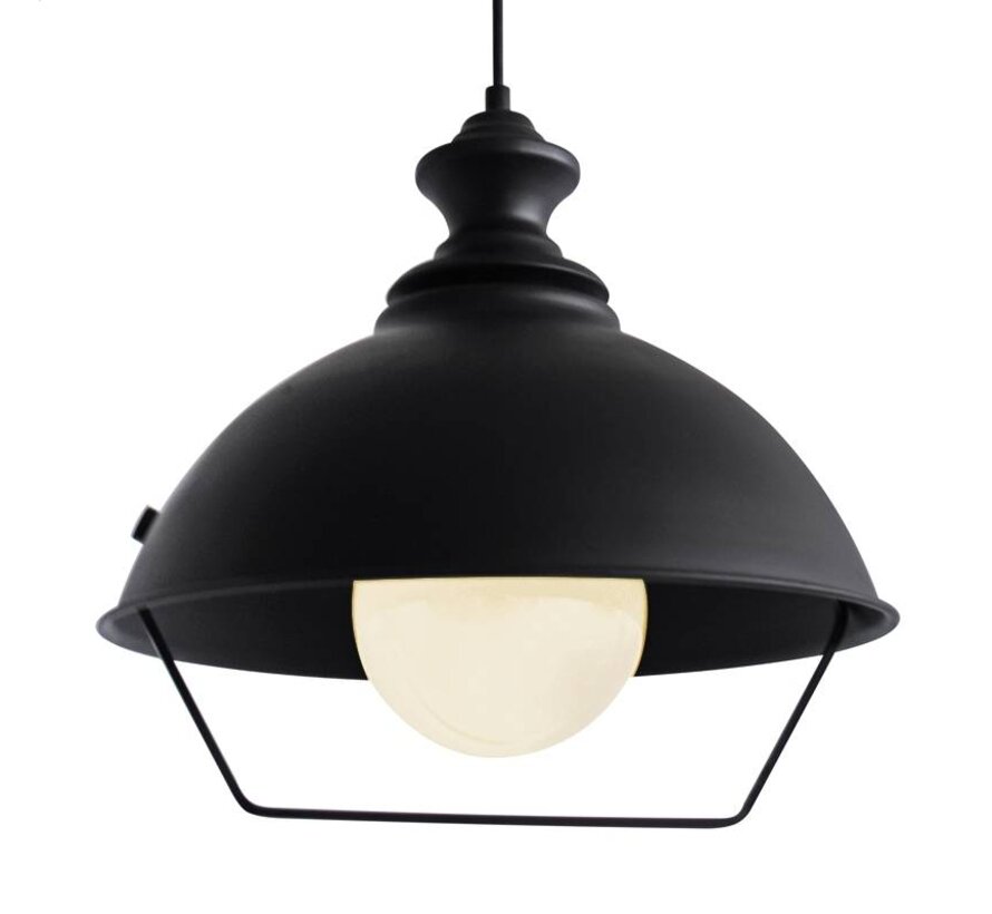 PLATINET LUSTRE ATENA P1610115-M E27 METAL NOIR 34*31 (44017)