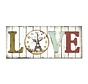 HORLOGE MURALE PLATINET "LOVE"
