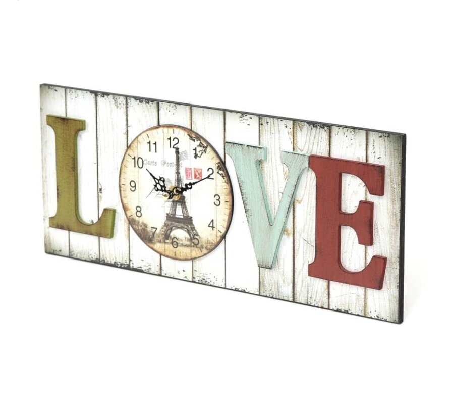 PLATINET WALL CLOCK/LOVE
