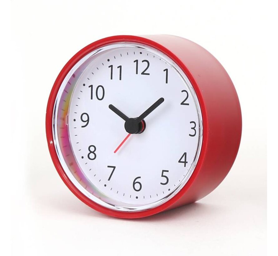 REVEIL PLATINET CLOCK SUNDAY/ROUGE