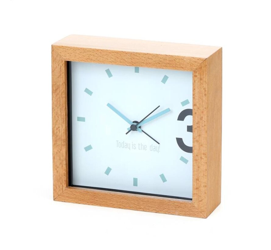 PLATINET HORLOGE/ALARME BOIS APRIL
