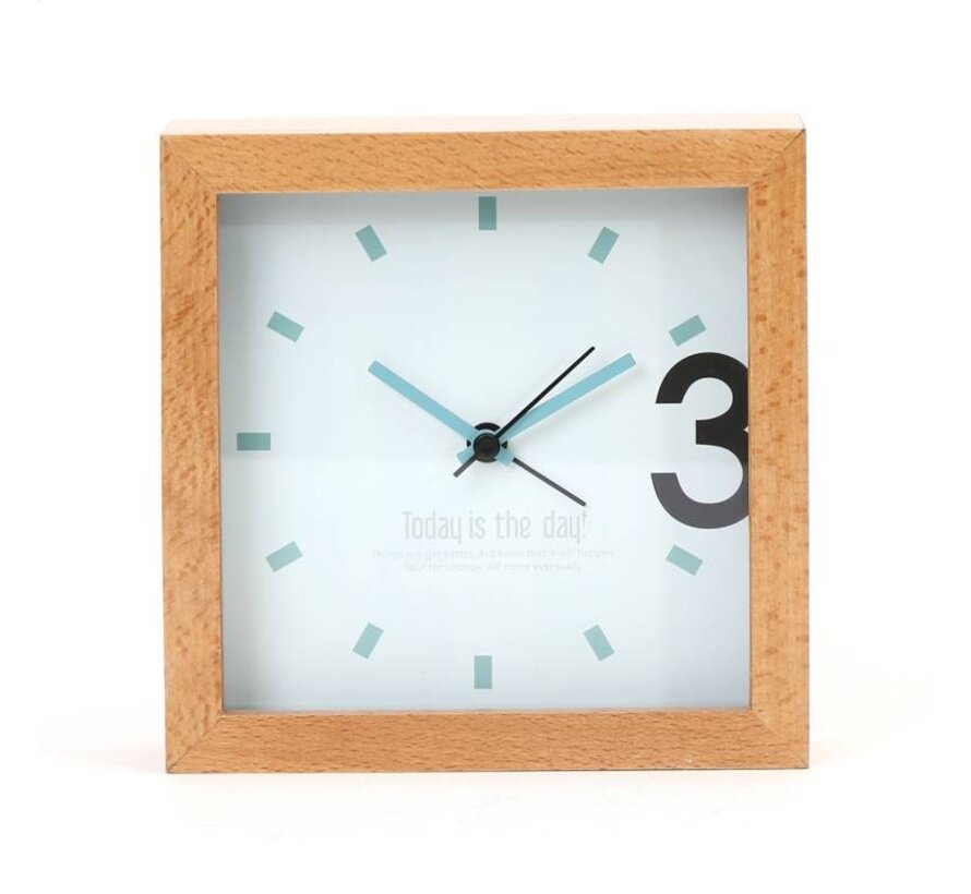 PLATINET HORLOGE/ALARME BOIS APRIL