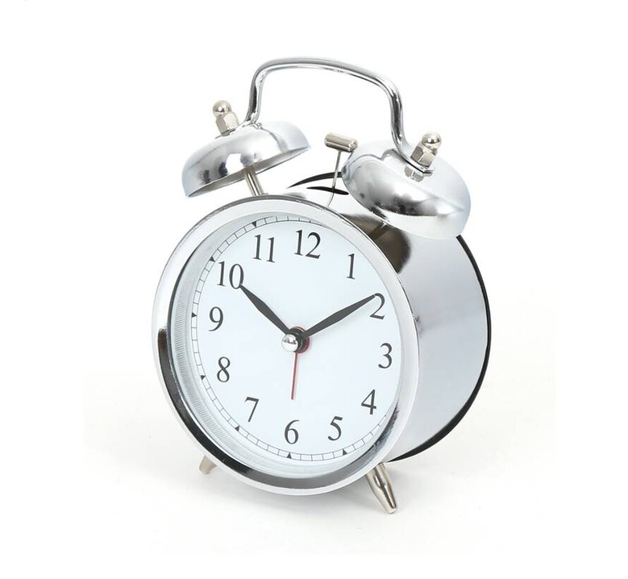PLATINET ZEGAR/ALARM CLOCK MARCH SILVER