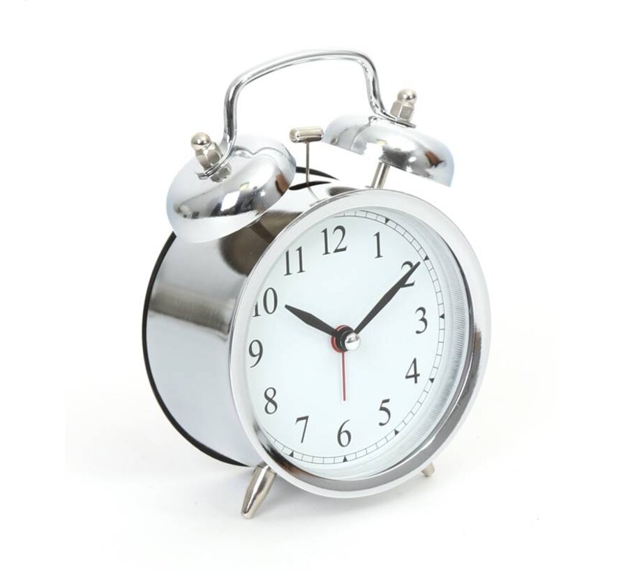 PLATINET ZEGAR/ALARM CLOCK MARCH SILVER