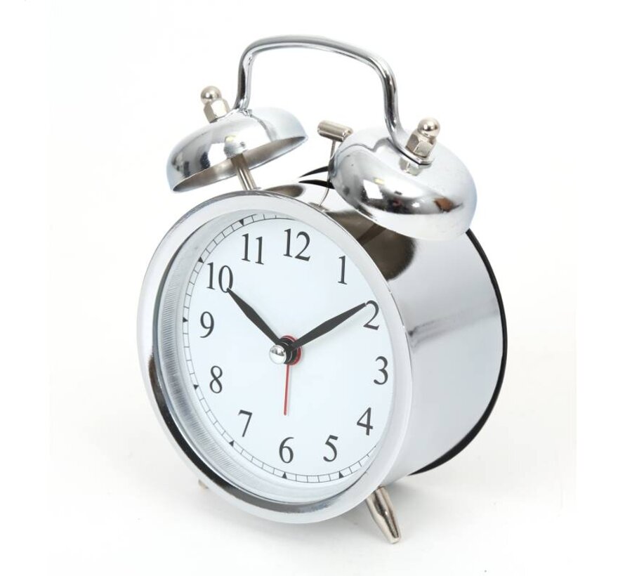 PLATINET ZEGAR/ALARM CLOCK MARCH SILVER