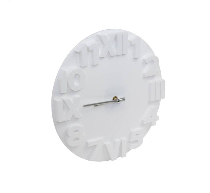 HORLOGE MURALE PLATINET "MODERN"/BLANC