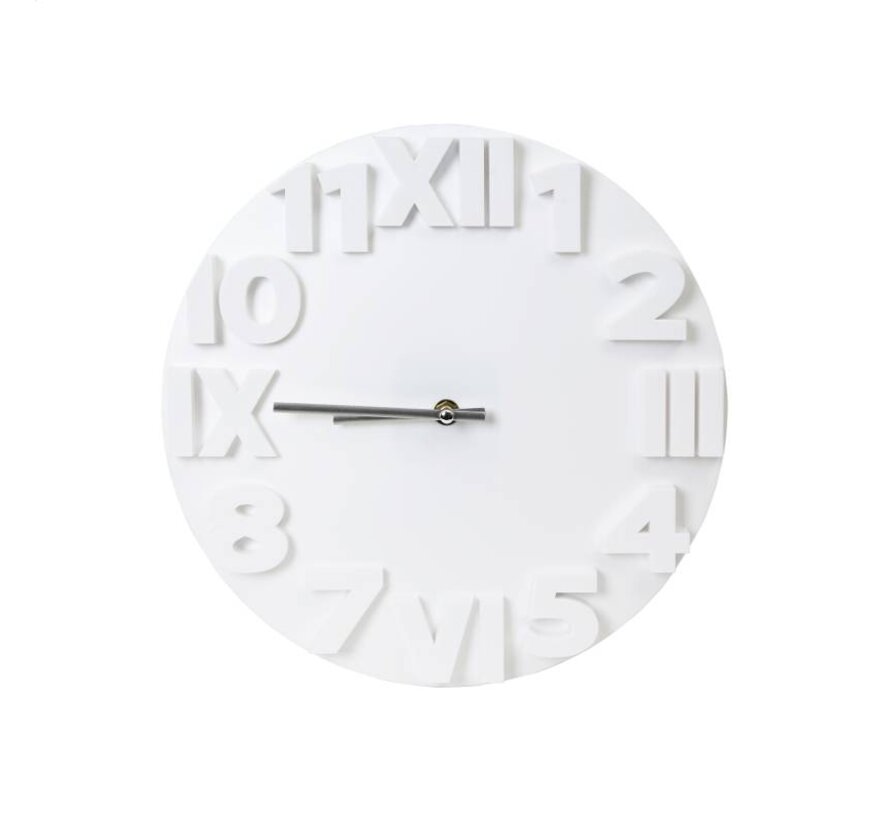 HORLOGE MURALE PLATINET "MODERN"/BLANC