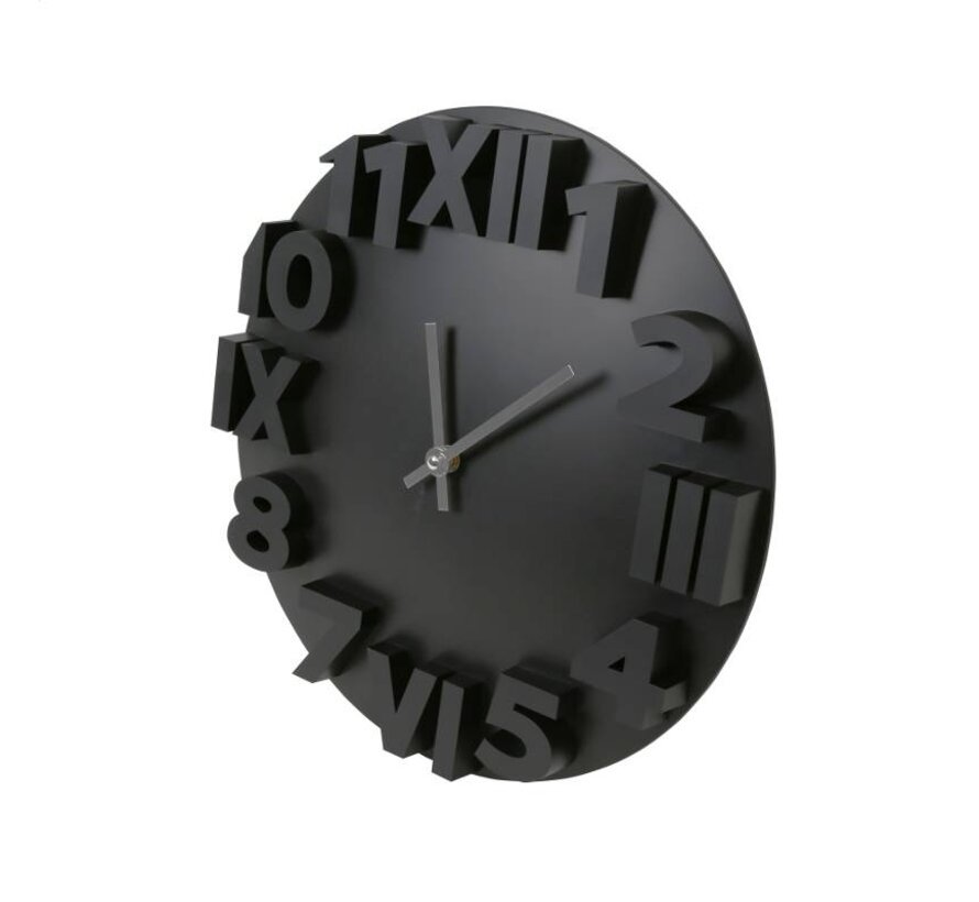 HORLOGE MURALE PLATINET "MODERN"/NOIR