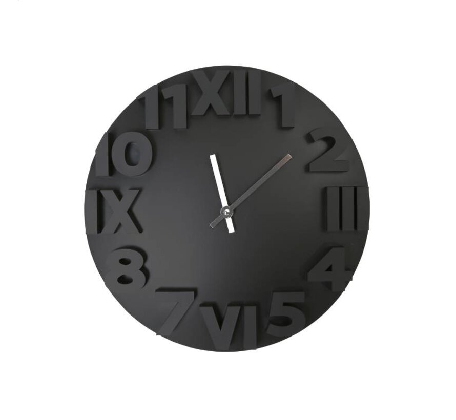 PLATINET MODERN WALL CLOCK/BLACK