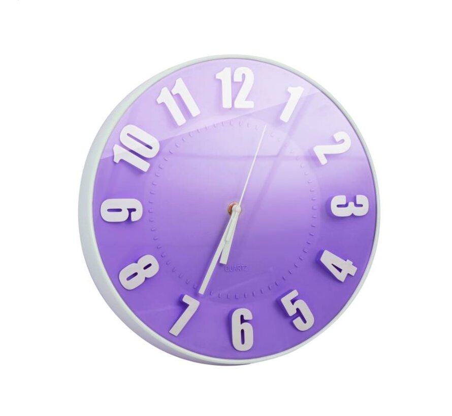 PLATINET TODAY WALL CLOCK/PURPLE