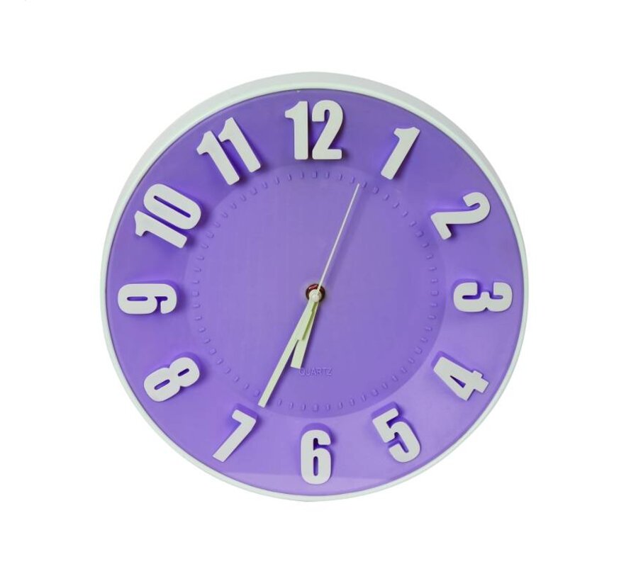 PLATINET TODAY WALL CLOCK/PURPLE