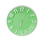 PLATINET ZEGAR TODAY WALL CLOCK/GREEN