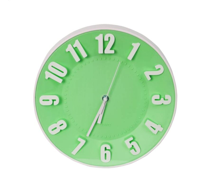 PLATINET ZEGAR TODAY WALL CLOCK/GREEN