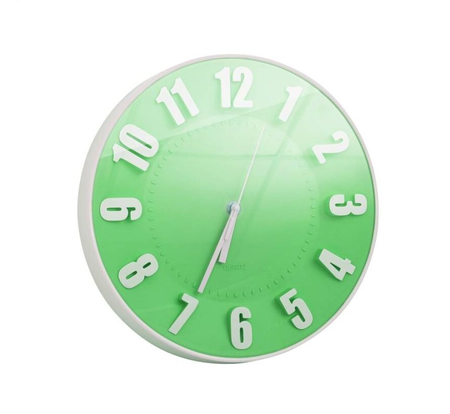 PLATINET ZEGAR TODAY WALL CLOCK/GREEN