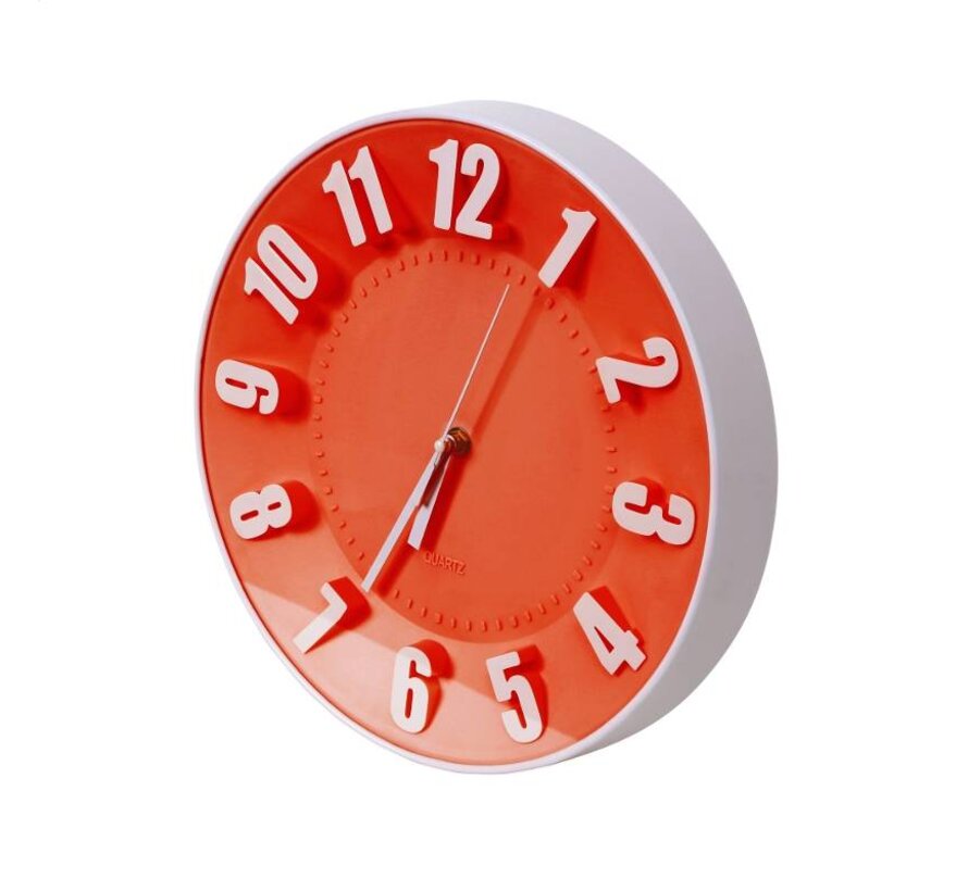 PLATINET TODAY WALL CLOCK/ RED