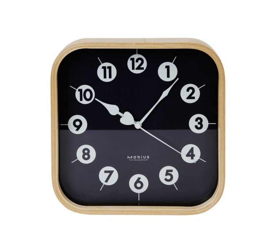 PLATINET MORNING WALL CLOCK/BLACK