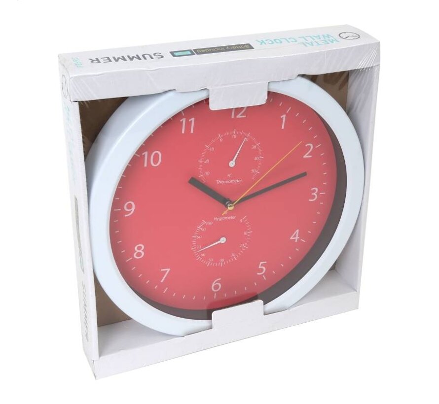 PLATINET WANDUHR SUMMER ROT