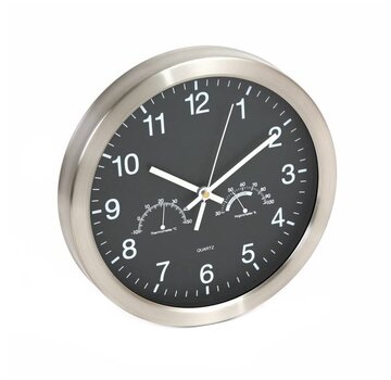 Platinet HORLOGE MURALE PLATINET "WINTER"/NOIR